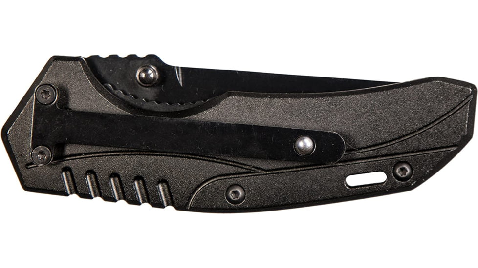 Smith &amp; Wesson M&amp;P Shield Assisted Opening Folding Knives, 2.75 in, 8Cr13MoV Stainless Steel, Drop Point, Black/Gray, Aluminium Handle, 1085919
