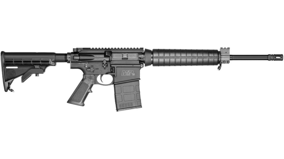 Smith &amp; Wesson M&amp;P10 Sport Semi-Auto Rifle, 308 Win/7.62x51 NATO, 16in Barrel, 1-10, Synthetic Black Stock, Black, 20-Shot, 11532-FRRMPG