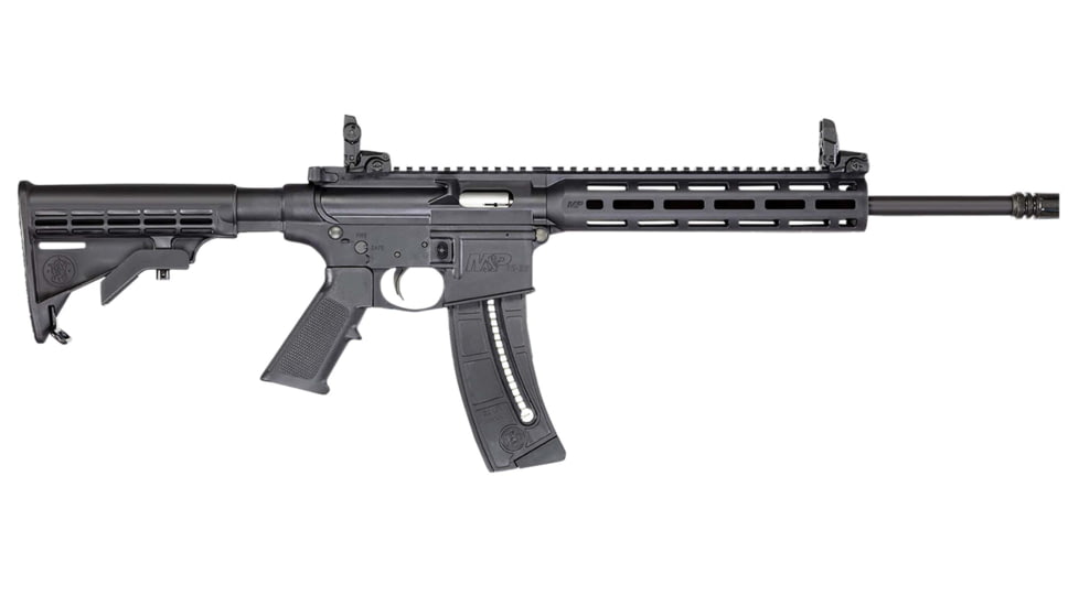 Smith &amp; Wesson M&amp;P15-22 Sport Semi-Auto Rifle, .22 Long Rifle, 16.5in Barrel, 1-15, Synthetic Stock, Black, 25-Shot, 14375-FRRMPG