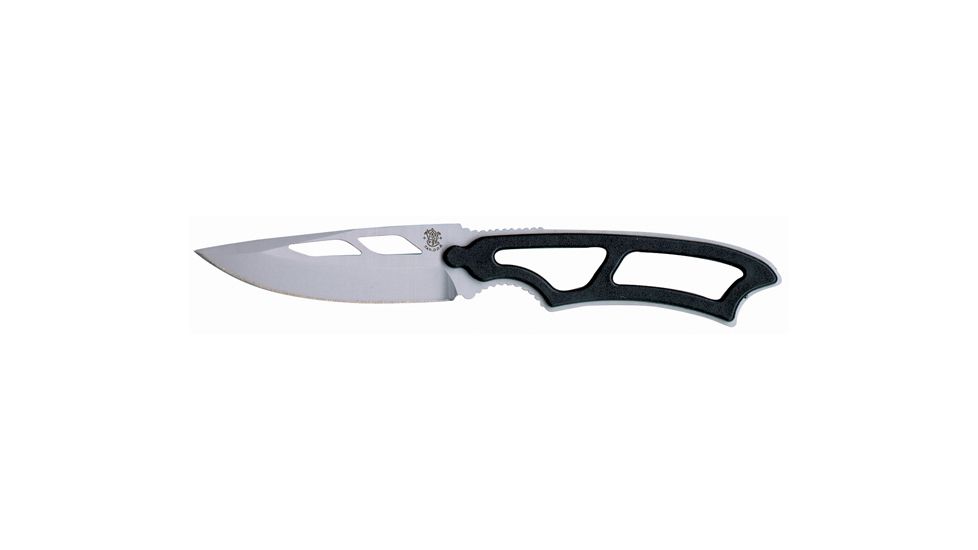 Smith &amp; Wesson Neck Knife, Zytel Handle, Plain, Sheath w/Whistle SW990