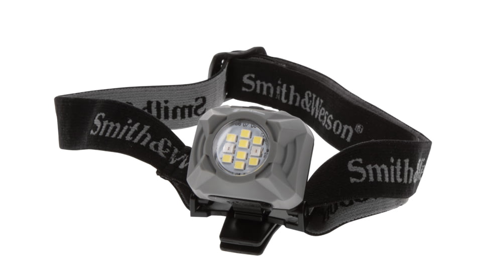 Smith &amp; Wesson Night Guard Headlamp Dual-Beam 425 Lumen RechargeableRXP, Black/Gray, 1117281