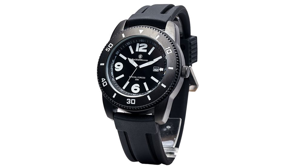Smith &amp; Wesson Paratrooper Watch - Rubber Band, Round Dial SWW-5983 SWW-5983