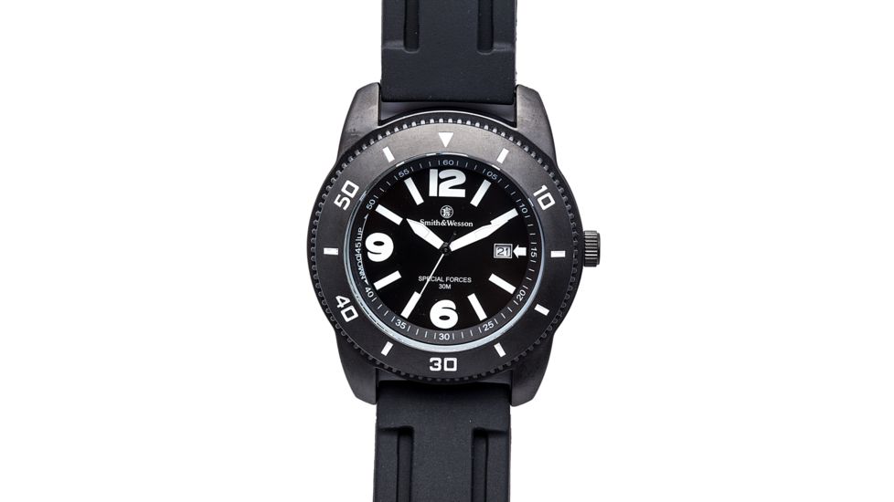 Smith &amp; Wesson Paratrooper Watch - Rubber Band, Round Dial SWW-5983 SWW-5983