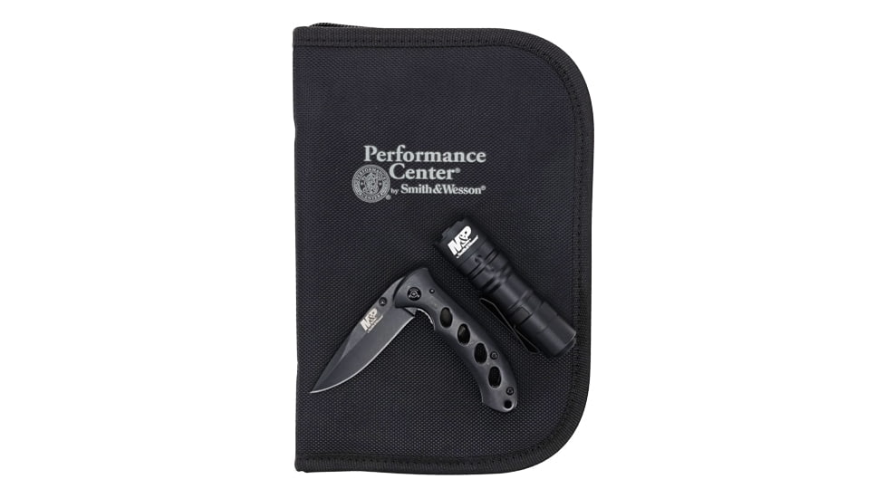 Smith &amp; Wesson S&amp;w Edc Pc Kit Case, Knife And Flashlight