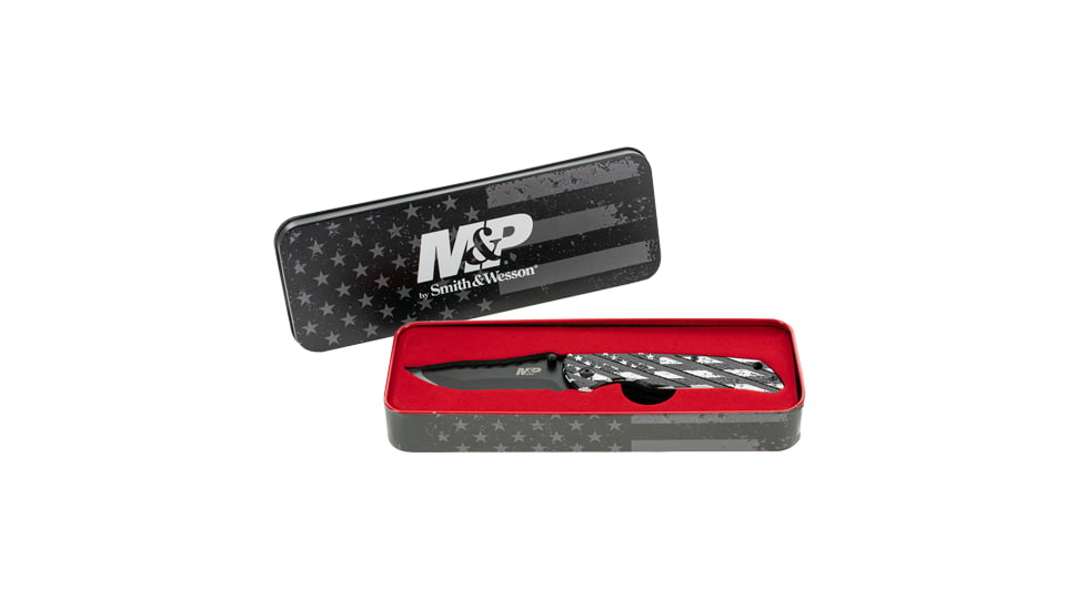 Smith &amp; Wesson S&amp;w Knife American Patriot Pow Mia 3.2'' Folder Promo Q4