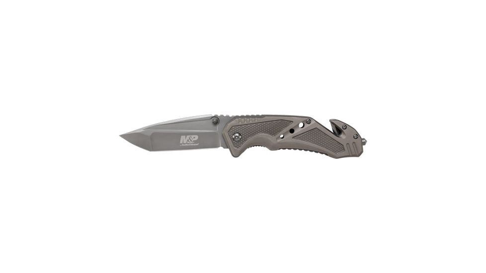Smith &amp; Wesson S&amp;w Knife Clip Folder 3.8'' Blade Gray W/ Strap Cutter