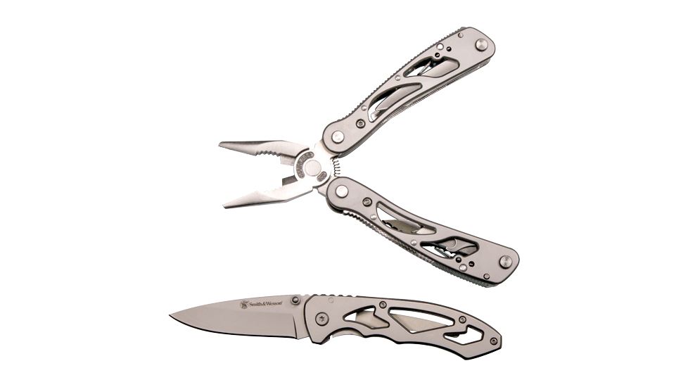 Smith & Wesson S&w Knife Multi-tool & Knife Combo W/sheath Promo Q4