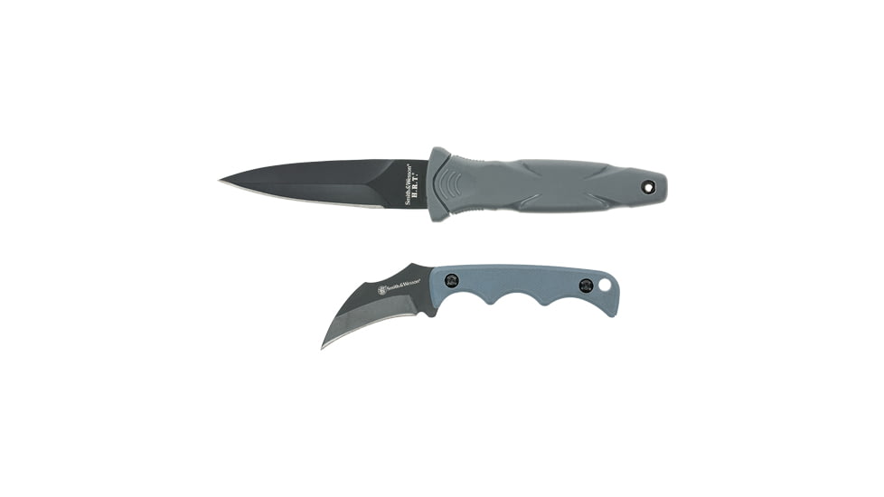 Smith &amp; Wesson S&amp;w Knife Neck/boot Knife Combo Blk Bld W/sheath Promoq3