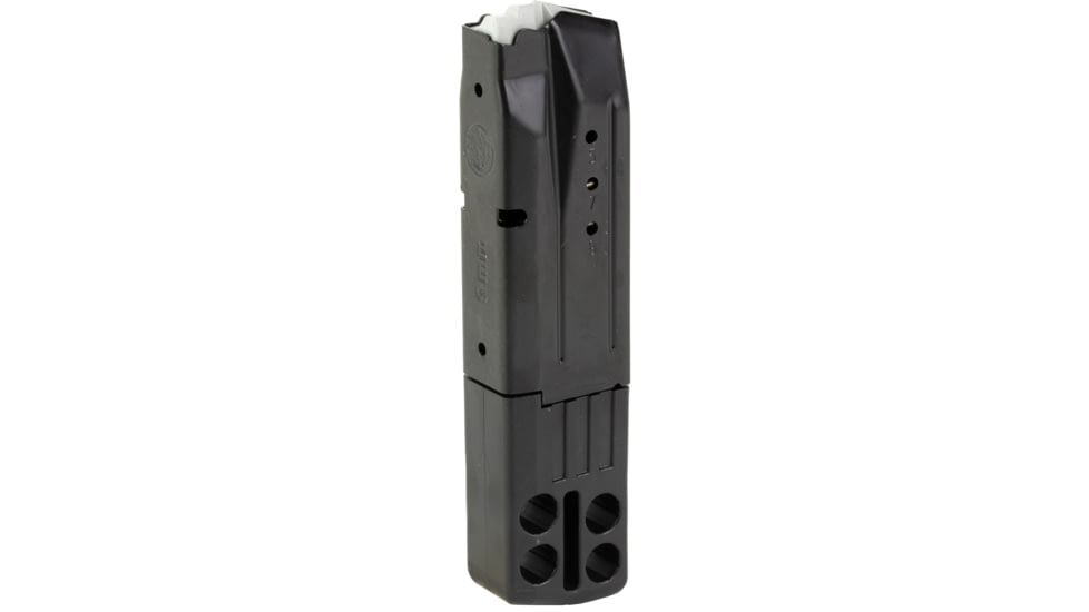 Smith &amp; Wesson M&amp;P 9 M2.0 Competitor 9mm Luger 10 Round Pistol Magazine, Black, 1 Pack, Stainless Steel, 3015716-10RD