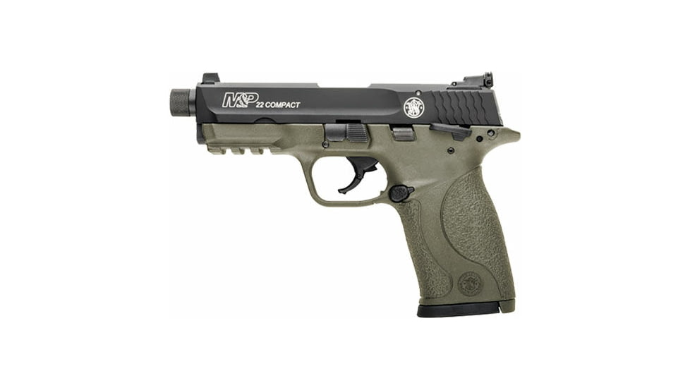 Smith &amp; Wesson M&amp;P22 Compact Semi Auto Pistol, 22 Long Rifle, 3.56 in Threaded Barrel