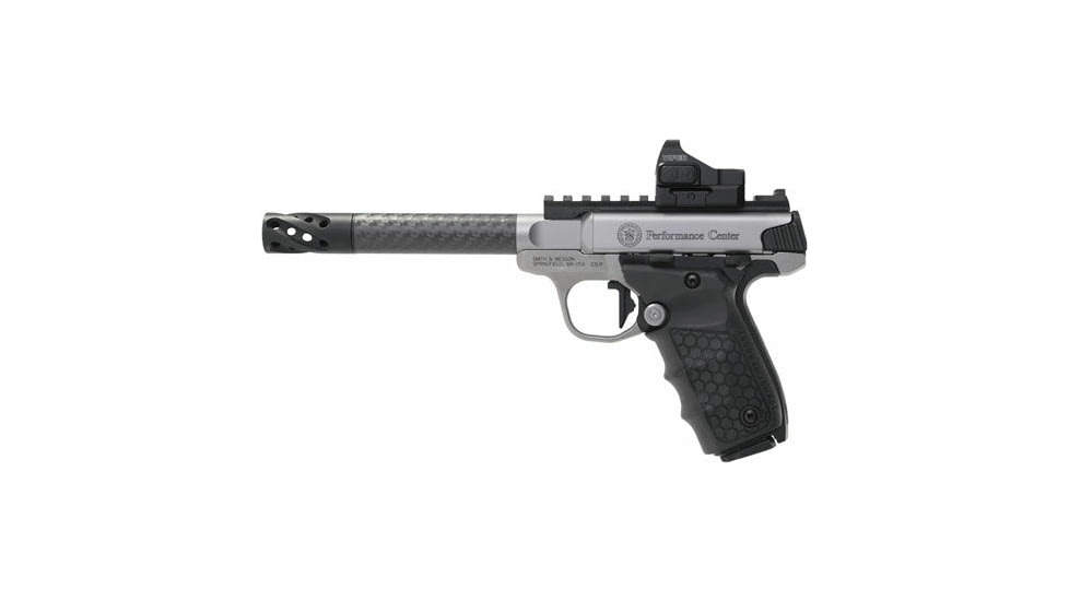 Smith &amp; Wesson SW22 PC Victory Target Semi Auto Pistol, 22 Long Rifle, 6 in Barrel