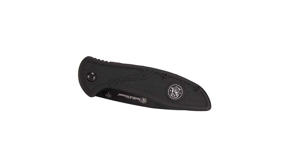 Smith &amp; Wesson Tanto Rubberized Aluminum 3.5in, Folding Knife, 1084310