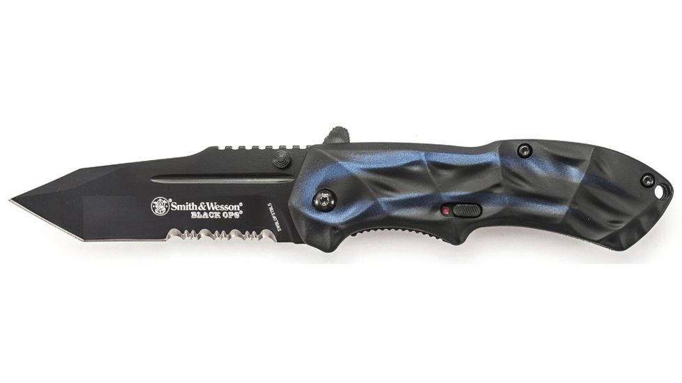 Smith &amp; Wesson Black Ops 3 MAGIC Assisted Flipper Knife, SWBLOP3TBLS