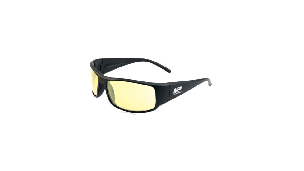 Smith &amp; Wesson Thunderbolt Full Frame Shooting Glasses, Matte Black/Amber, 110167