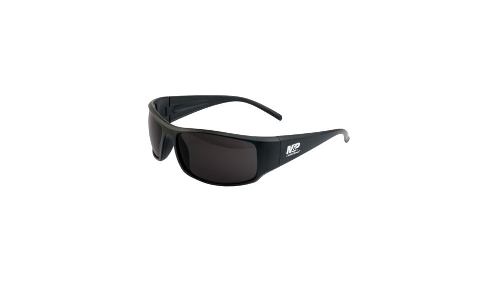 Smith &amp; Wesson Thunderbolt Full Frame Shooting Glasses, Matte Black/Smoke, 110166