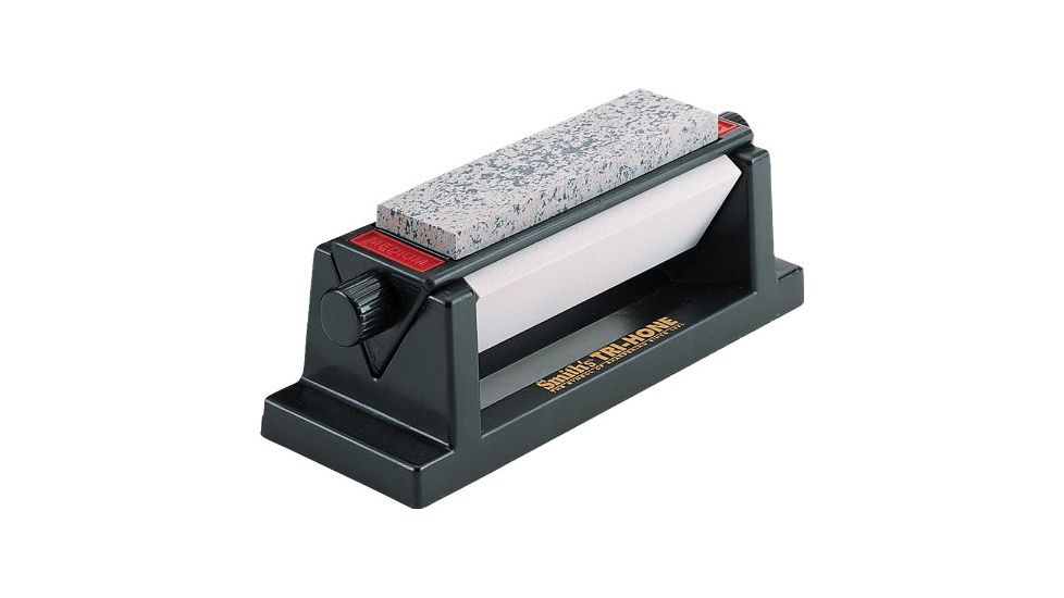 Smiths 6in Diamond Tri-Hone, w/ Black Arkansas Stone in Wooden Box, 50613