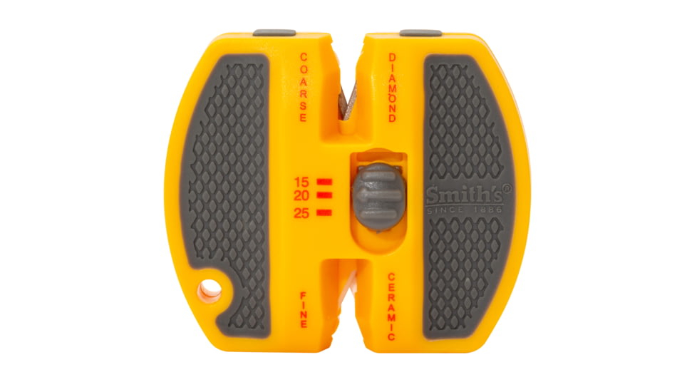 Smiths 2-Step Diamond Adjustable Knife Sharpener, Orange/Gray, SP-50917