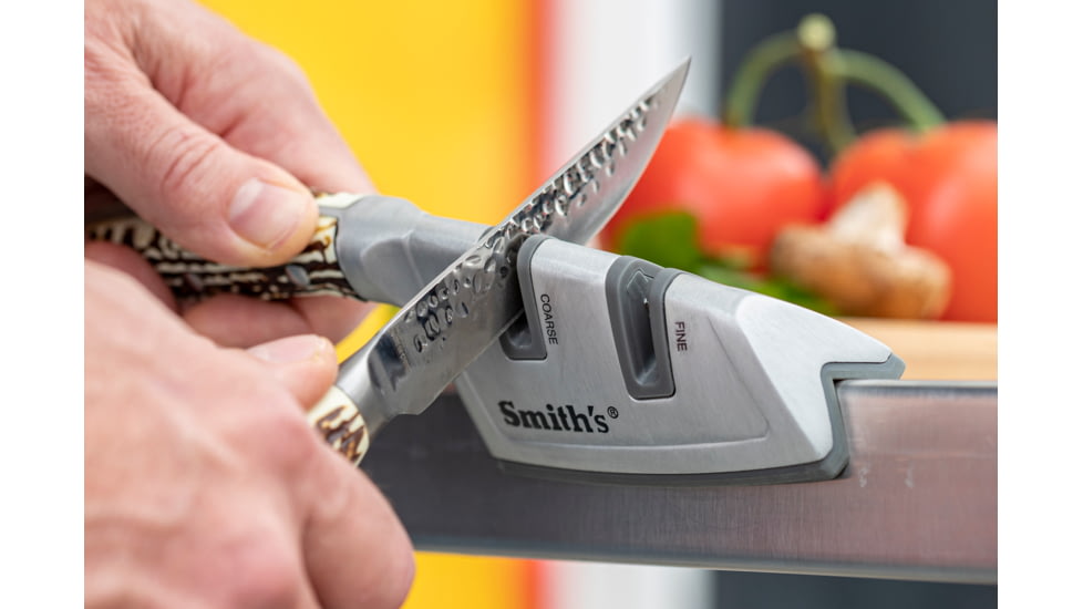 Smiths Cabin &amp; Lodge Diamond Edge-Grip Sharpener, Stag, SP-51115