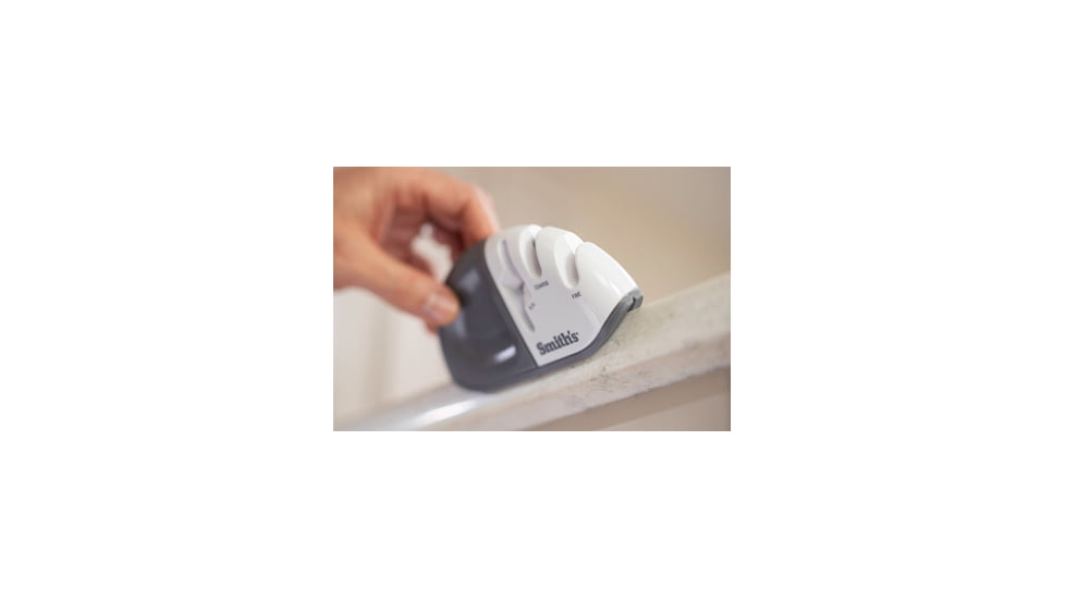 Smiths Diamond Edge Grip MAX Sharpener, Gray/White, SP-51003