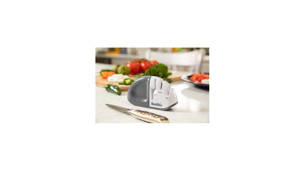 Smiths Diamond Edge Grip MAX Sharpener, Gray/White, SP-51003