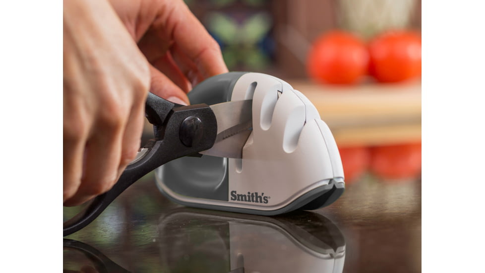 Smiths Diamond Edge Grip MAX Sharpener, Gray/White, SP-51003
