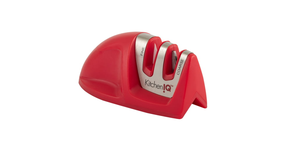 Smiths Edge Grip 2-Stage Knife Sharpener, Red, SP-50883