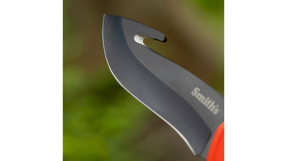 Smiths Edgesport Fixed Blade Gut Hook Combo Knife, 4 in, Blaze Orange, SP-51235