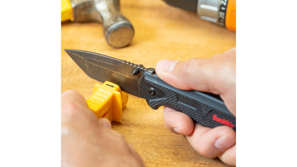 Smiths Edgework-Site American Tanto Folding Knife, 3 in, Frame Lock, Black, SP-51242