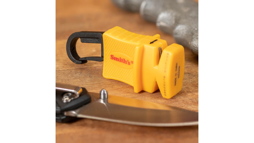 Smiths Edgework-Site Utility Knife Sharpener, Yellow, SP-51219