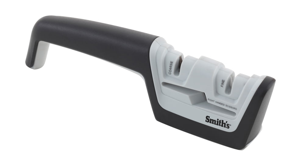 Smiths Gourmet Diamond Pro Pull-Thru Knife and Scissor Sharpener, Black/White/Gray, SP-50217