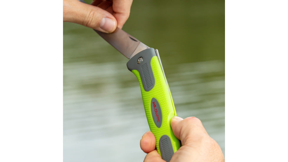 Smiths Mr. Crappie 6 in Flex Folding Fillet Knife, Stainless Steel, Green, SP-51259
