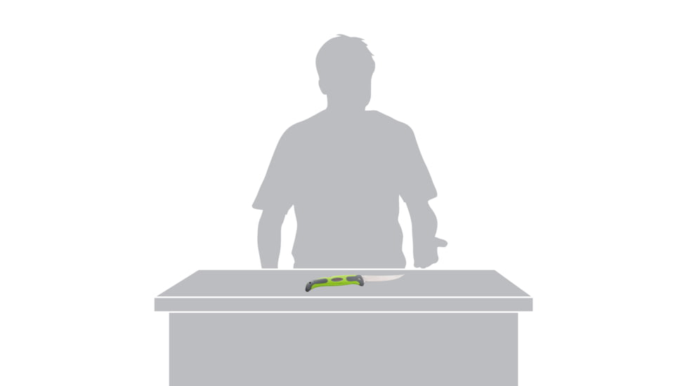 Smiths Mr. Crappie 6 in Flex Folding Fillet Knife, Stainless Steel, Green, SP-51259