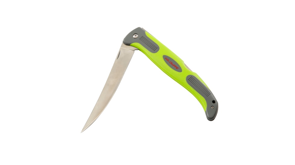Smiths Mr. Crappie 6 in Flex Folding Fillet Knife, Stainless Steel, Green, SP-51259