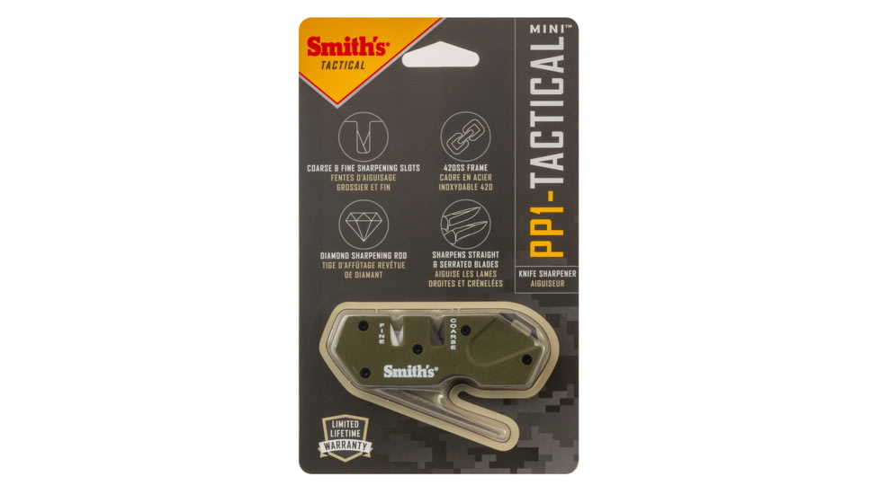 Smiths PP1-Mini Tactical Sharpener, OD Green, 50984