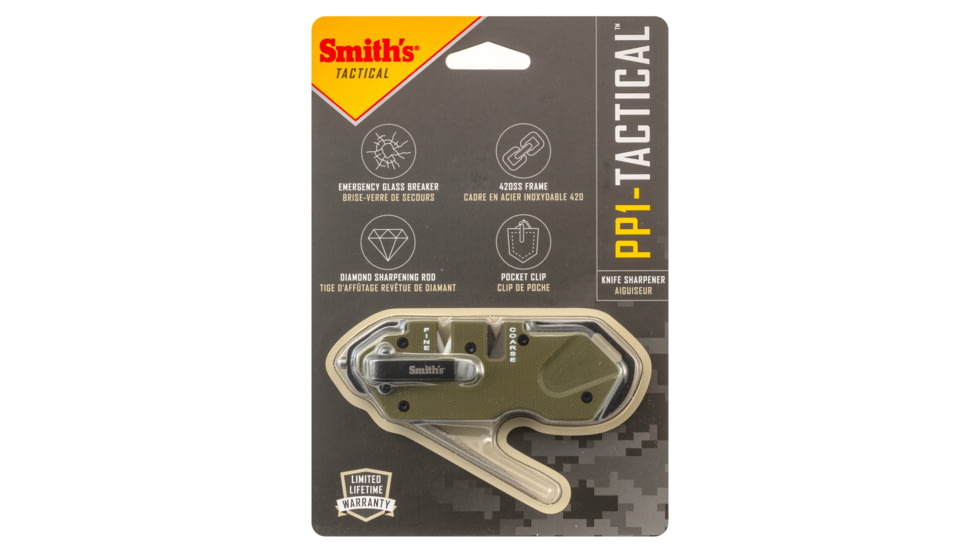 Smiths PP1 Tactical Sharpener, OD Green, SP-50981