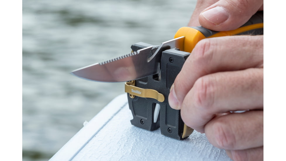 Smiths RegalRiver BaitBreaker Knife, 4in, 400 Stainless Steel, Standard Blade, TPE Handle, Orange/Gray, SP-51054