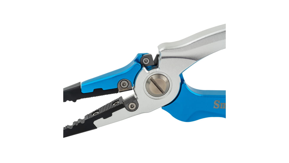 Smiths Regalriver Fishing Pliers w/Sharpener, Blue, SP-50966