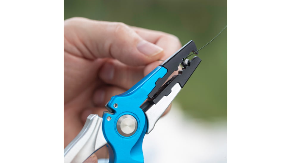 Smiths Regalriver Fishing Pliers w/Sharpener, Blue, SP-50966