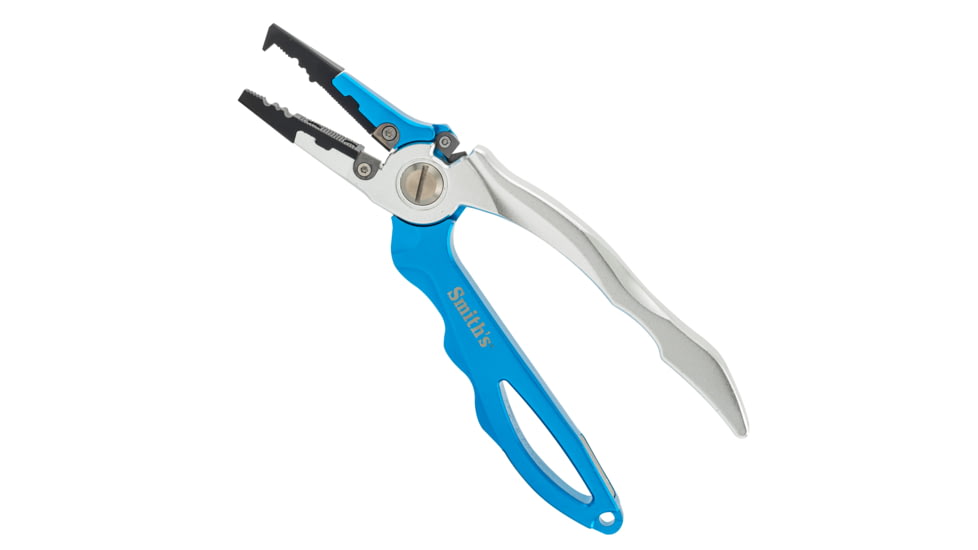 Smiths Regalriver Fishing Pliers w/Sharpener, Blue, SP-50966