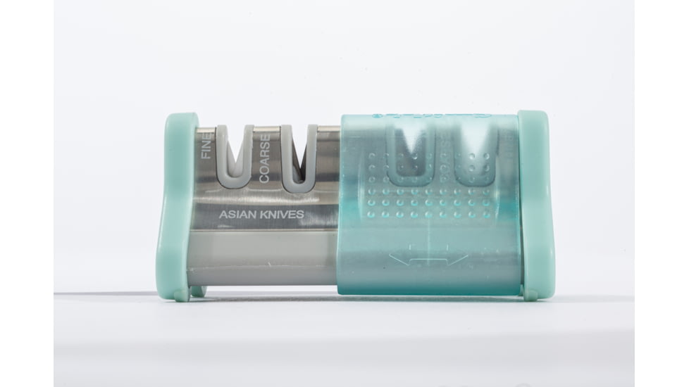 Smiths Slide Sharp Edge Grip 4-Slot Sharpener, Turquoise, SP-51137