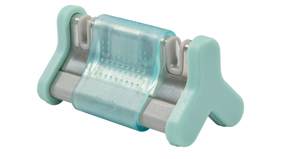 Smiths Slide Sharp Edge Grip 4-Slot Sharpener, Turquoise, SP-51137