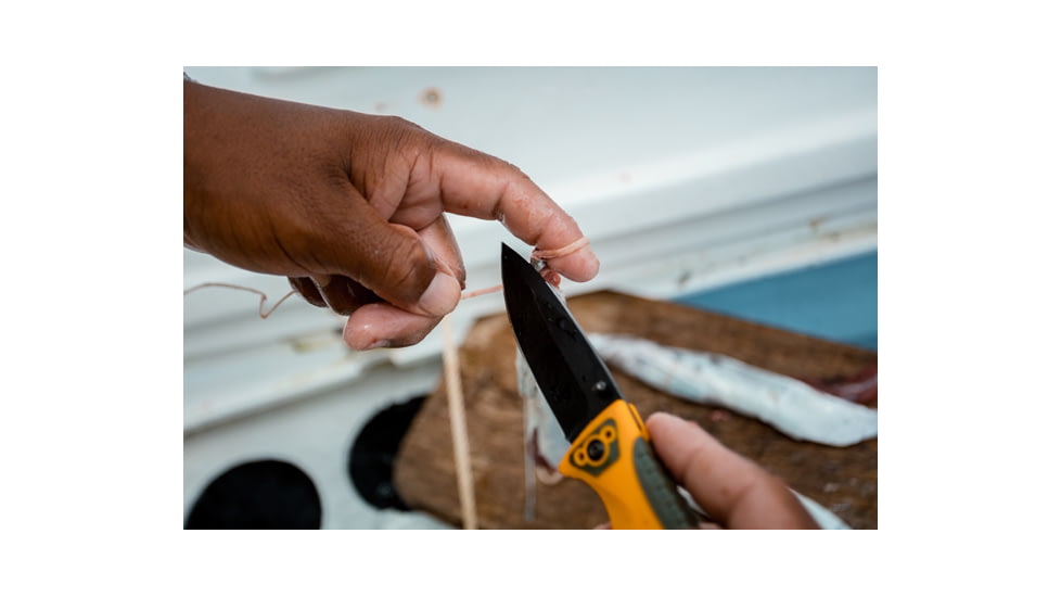 Smiths Trail Breaker Folding Knife, 3.5in, 420 Stainless Steel, Black, Drop Point Blade, Orange/Gray, SP-51005