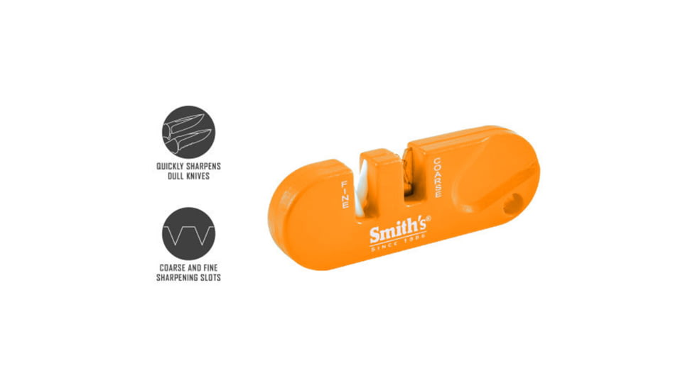 Smiths Pocket Pal 2-Pack Knife Sharpener, Yellow, Yellow, 1410945