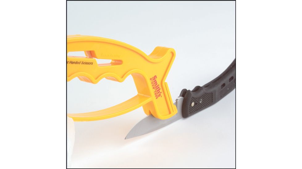 Smiths 10-Second Knife/Scissors Sharpener, White/Red/Black SP-JIFF-S