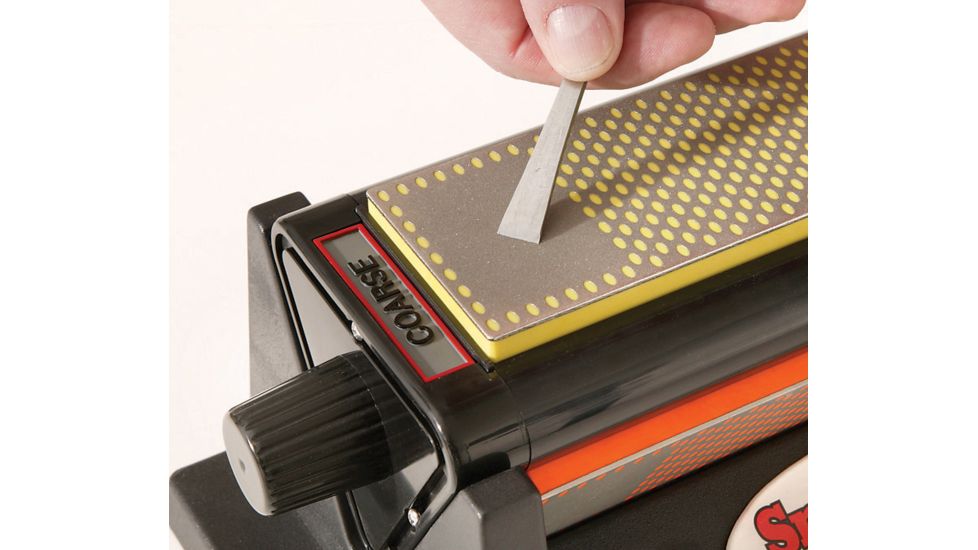 Smiths 8in. Diamond Tri-Hone, Black/Orange/Yellow/White 50008