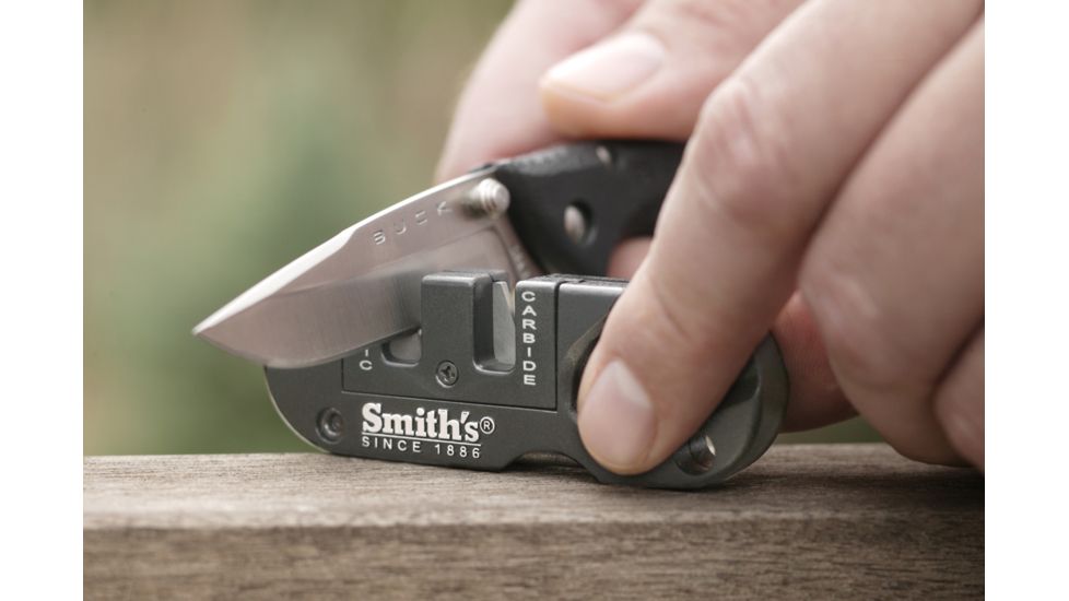 Smiths Sharpeners Pocket Pal Knife Sharpener, Gray/Black PP1
