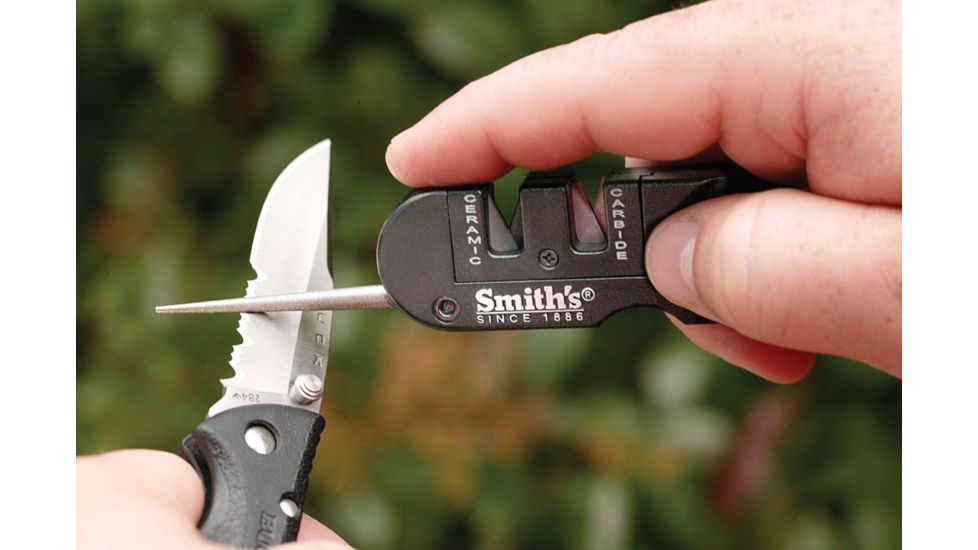 Smiths Sharpeners Pocket Pal Knife Sharpener, Gray/Black PP1