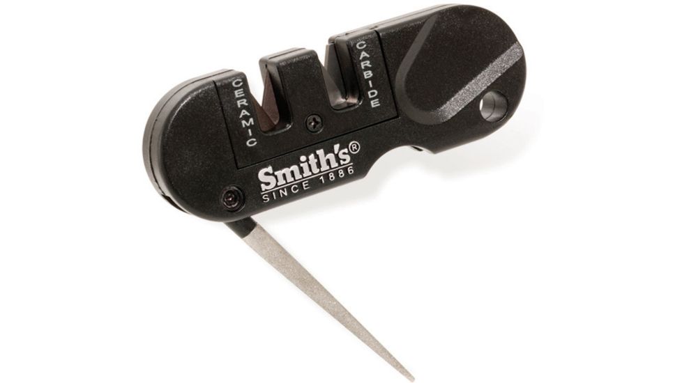 Smiths Sharpeners Pocket Pal Knife Sharpener, Gray/Black PP1