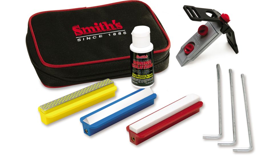 Smiths Sharpeners Standard Precision Sharpening System, Black/Brown/White SPSK