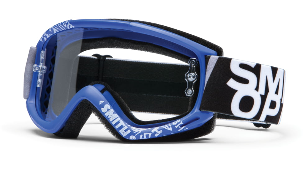Smith Optics Fuel v.1 MX Goggles - Blue Fader Frame w/ Clear Anti Fog Lens FV1CFBF13